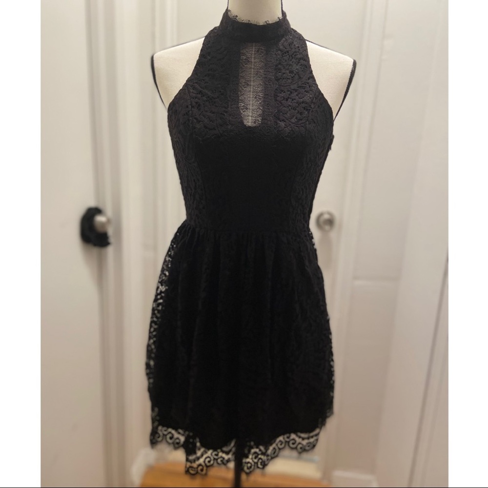 Black Lace Party Dress
